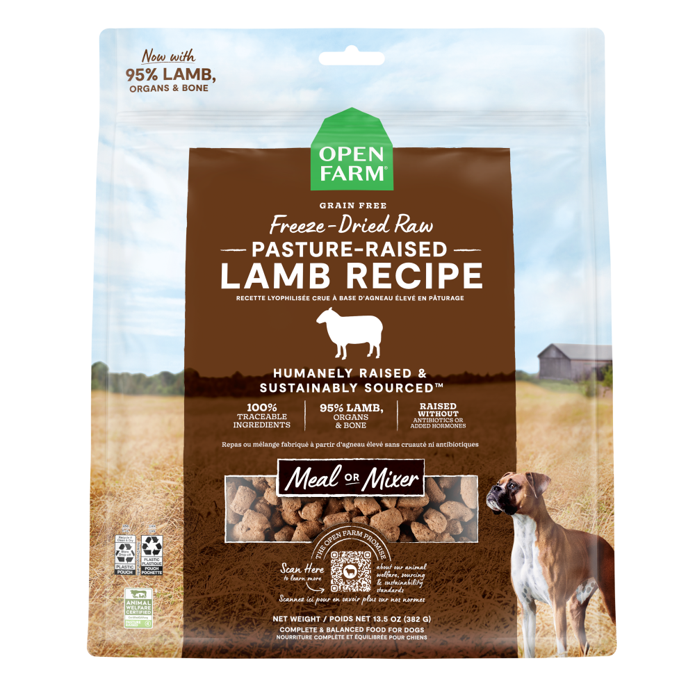 Open Farm Pasture Raised Lamb Freeze Dried Raw Dog Food Gulf