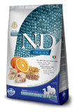 Farmina Ocean N&D Natural & Delicious Medium & Maxi Adult Cod, Spelt, Oats & Orange Dry Dog Food