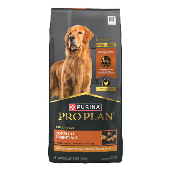 Purina Pro Plan Essentials Shredded Blend Chicken & Rice Dog Food