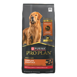 Purina Pro Plan Essentials Adult Shredded Blend Beef & Rice Formula Dry Dog Food