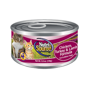 NutriSource  Cat & Kitten Chicken, Turkey & Lamb Canned Cat Food