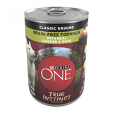 Purina ONE SmartBlend True Instinct with Grain Free Chicken and Duck Classic Ground Canned Dog Food