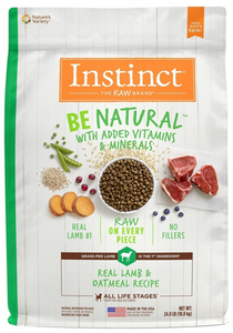 Instinct Be Natural Real Lamb & Oatmeal Dry Dog Food