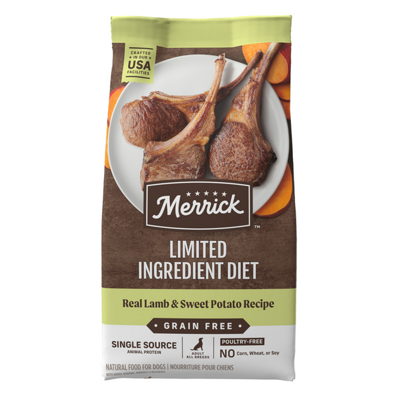 Merrick Limited Ingredient Diet Grain Free Real Lamb & Sweet Potato Recipe Dry Dog Food