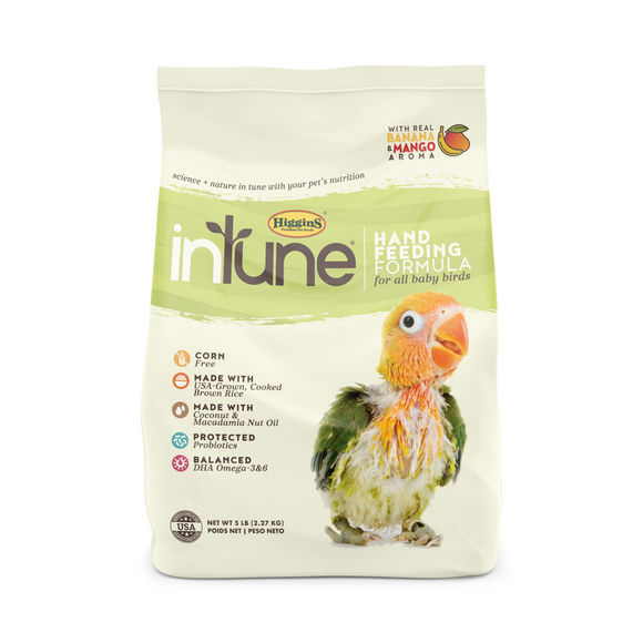 Higgins inTune Hand Feeding Formula Baby Bird Food